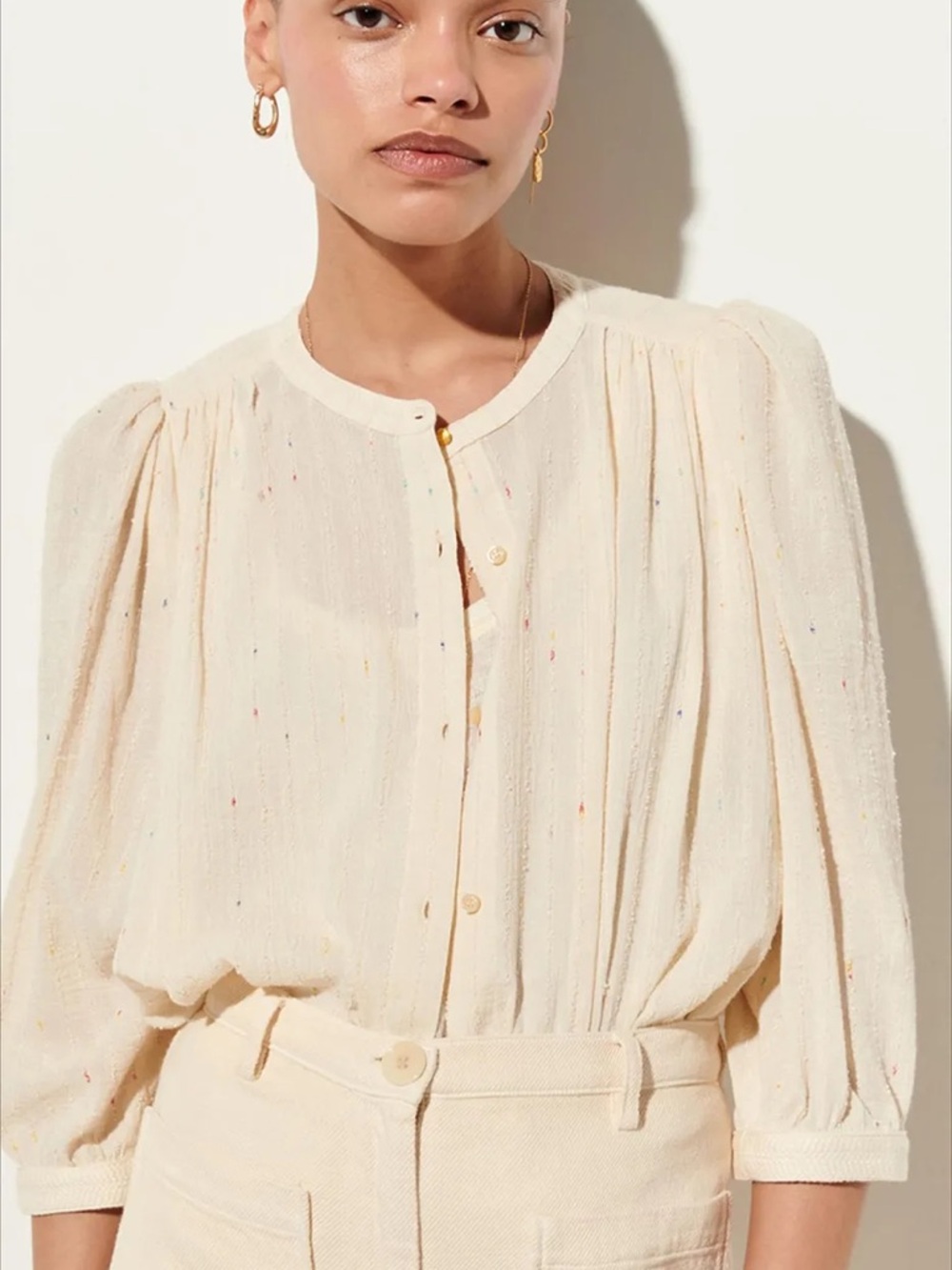 Sessun Fontana Bianca Blouse